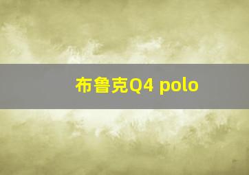 布鲁克Q4 polo